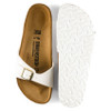 Birkenstock Madrid Birko-Flor Patent White Sandal