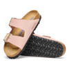 Birkenstock Soft Pink Nubuck Leather Soft Footbed Arizona Sandal