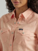 Women's Wrangler Retro Long Sleeve "Peach" Solid Western Snap Shirt