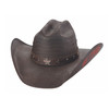 Bullhide "Be Cowboy" Distressed Chocolate Straw Western Hat