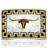Montana Silversmiths Honour and Grit Buckle with Longhorn