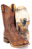Men's Tin Haul Safari Memory Sole Wide-Square Toe Western Boot