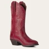 Ariat Women’s Heritage StrechFit R Toe Rosy Red Western Boot