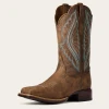Ariat Women’s Primetime Tack Room Brown Wide Square Toe Western Boot