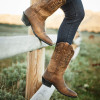 Ariat Women’s Distressed Brown Heritage R Toe Western Boot