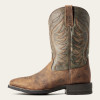 Ariat Men's Amos Wide Square Toe Sorrel Crunch Western Boot