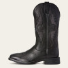 Ariat Men’s Solado VentTEK Black Carbon Wide Square Toe Western Boot