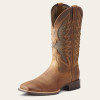 Ariat Men’s VentTEK Ultra Distressed Brown Wide Square Toe Western Boot