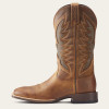 Ariat Men’s VentTEK Ultra Distressed Brown Wide Square Toe Western Boot