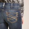Ariat Women's Mid Rise Entwined Festival Boot Cut Jeans