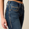 Ariat Women's Mid Rise Entwined Festival Boot Cut Jeans