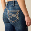 Ariat Women's Mid Rise Entwined Festival Boot Cut Jeans