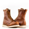 Thorogood Men’s American Heritage 8" Tobacco Soft Moc Toe Maxwear Wedge Boot