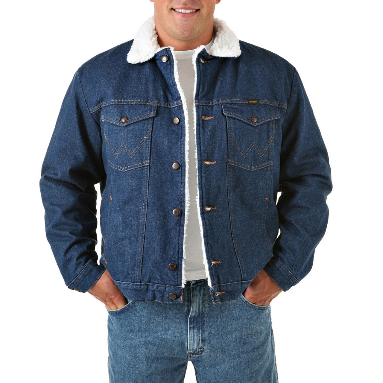 wrangler sherpa trucker jacket