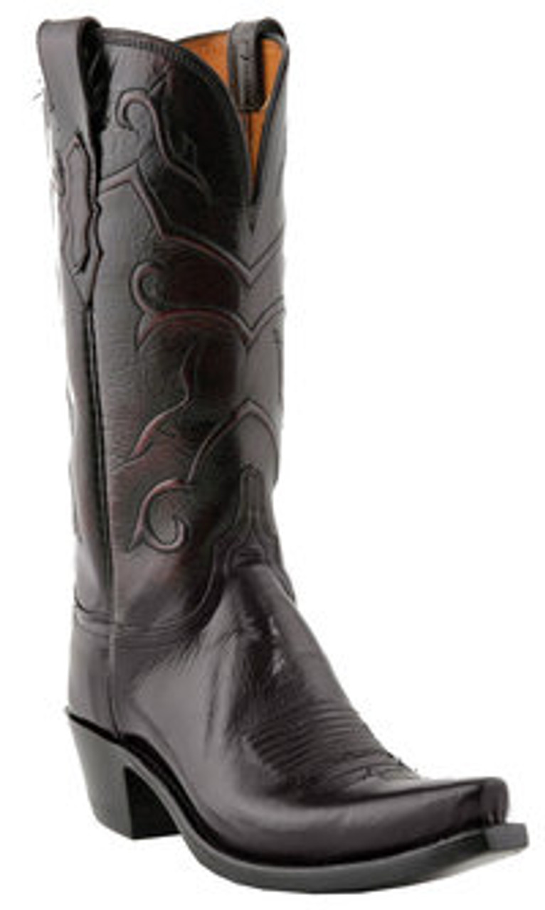 lucchese women's black cherry boots