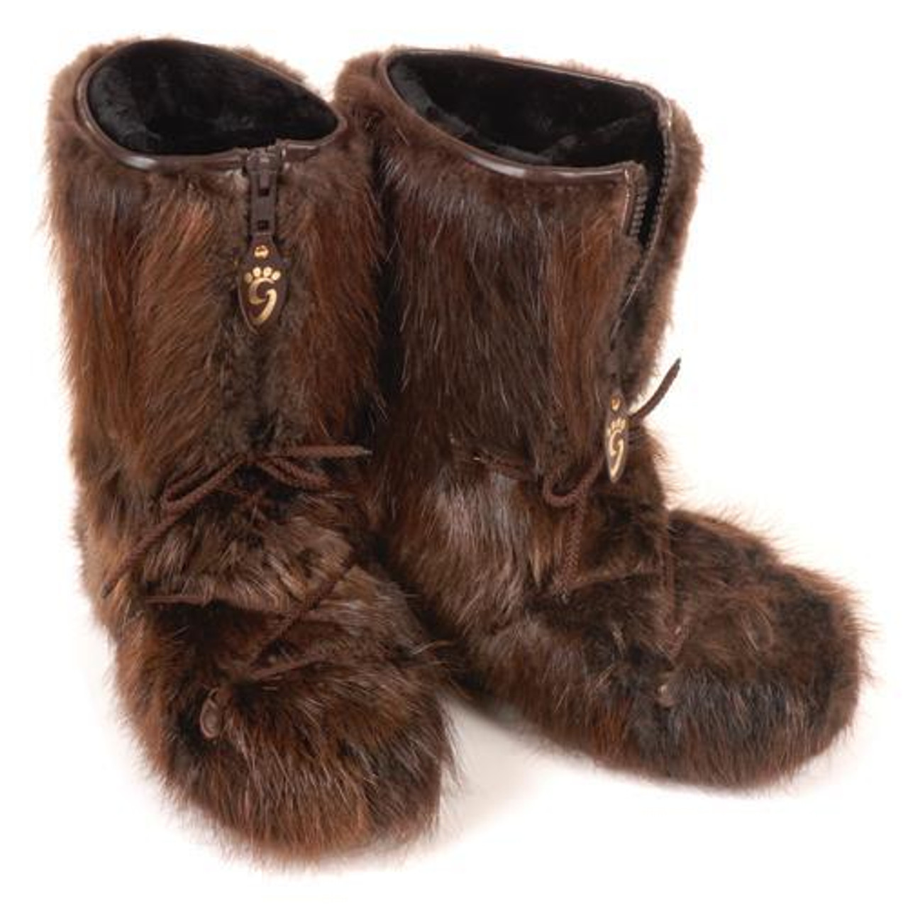 coyote fur boots