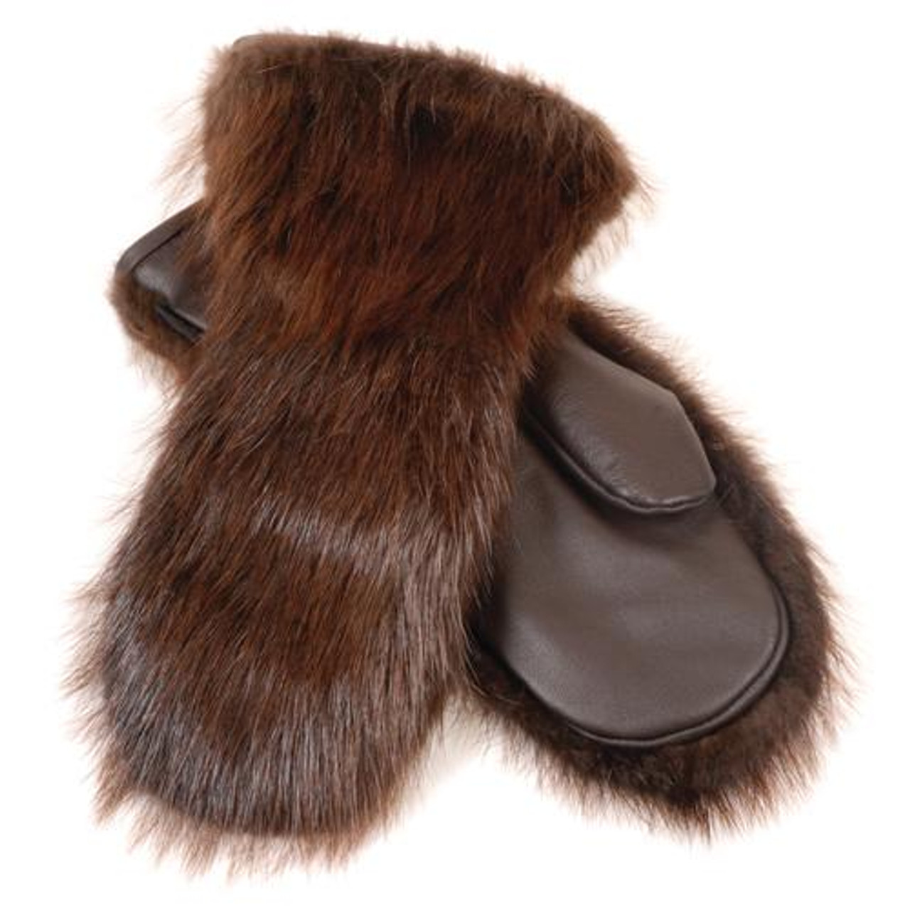 Grenier Beaver Fur Mittens - Herbert's 