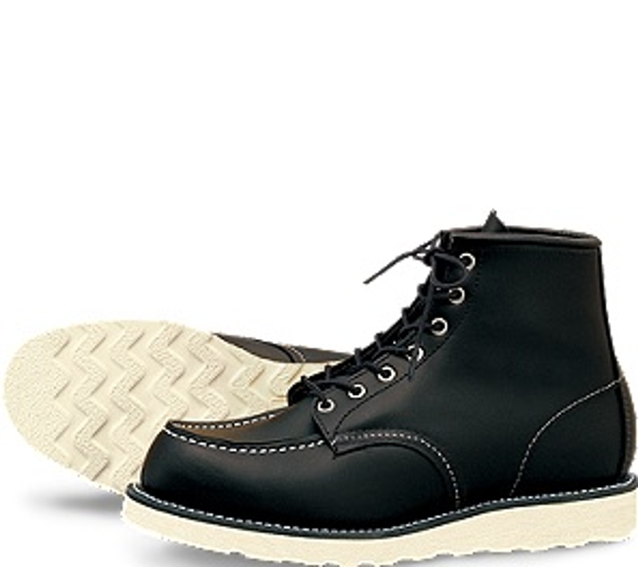 black moc boots