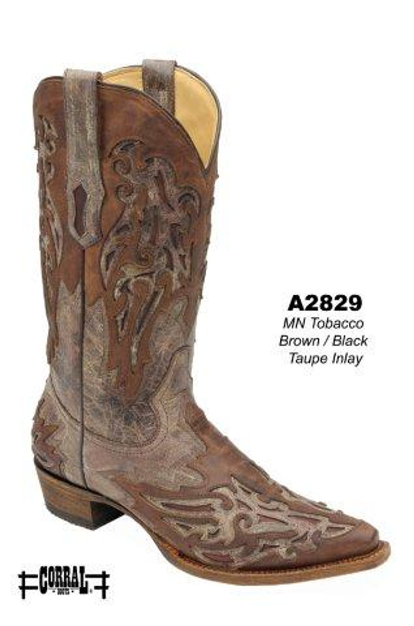 Corral black shop inlay boots