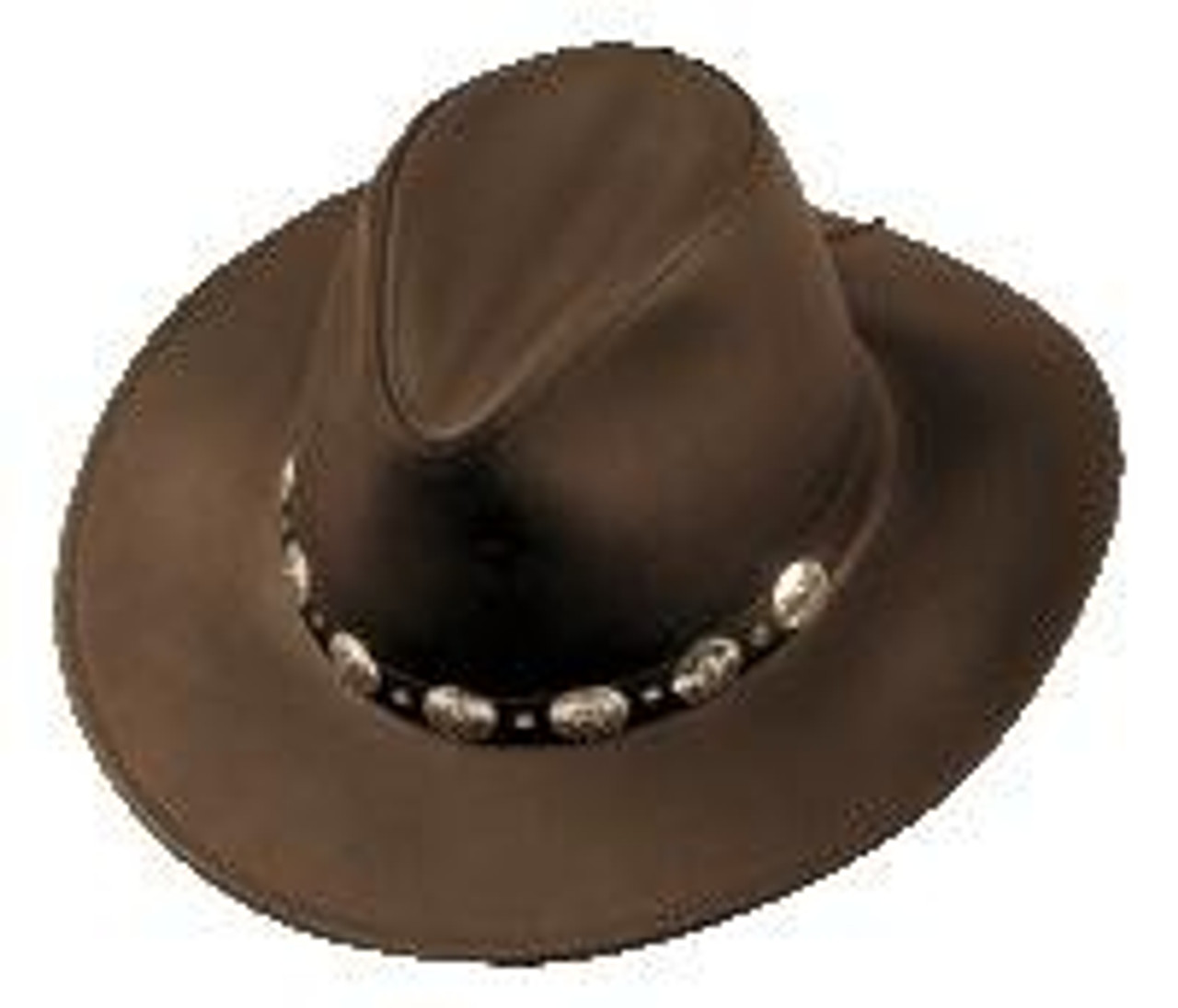 Henschel Hats Chocolate Brown Leather 