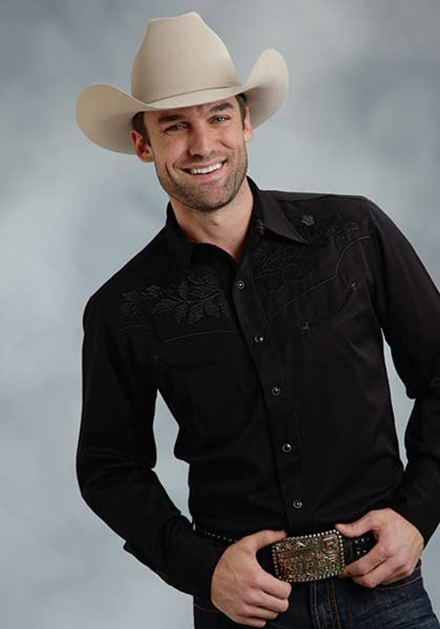 roper embroidered western shirts