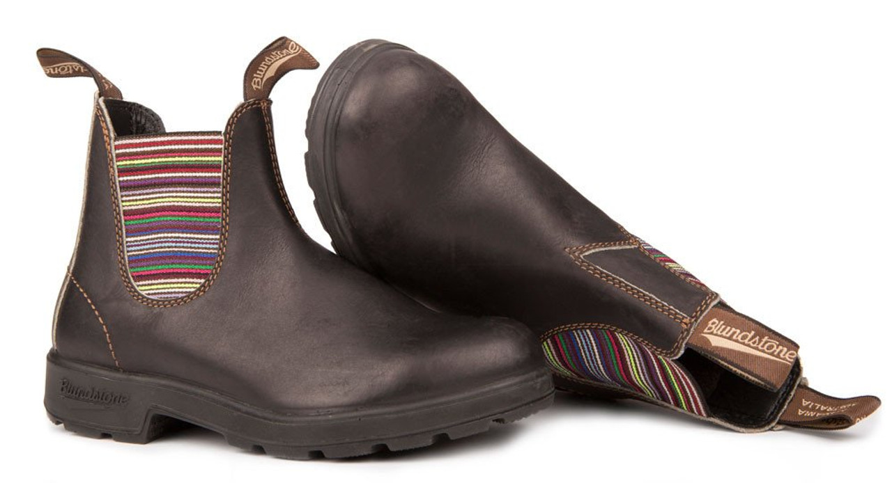 blundstone striped elastic