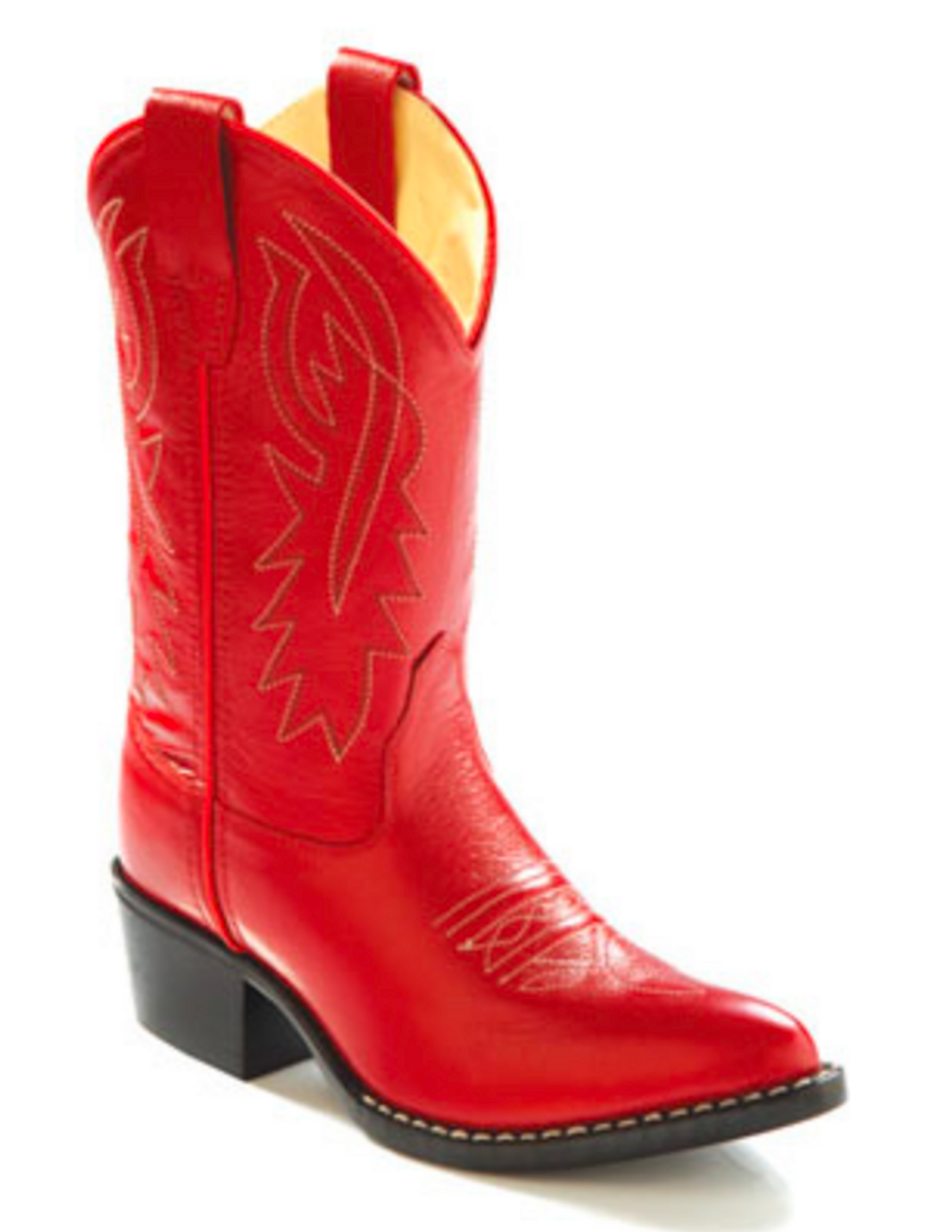 Old West Kid's Red Cowboy Boots - Herbert's Boots and Western Wear