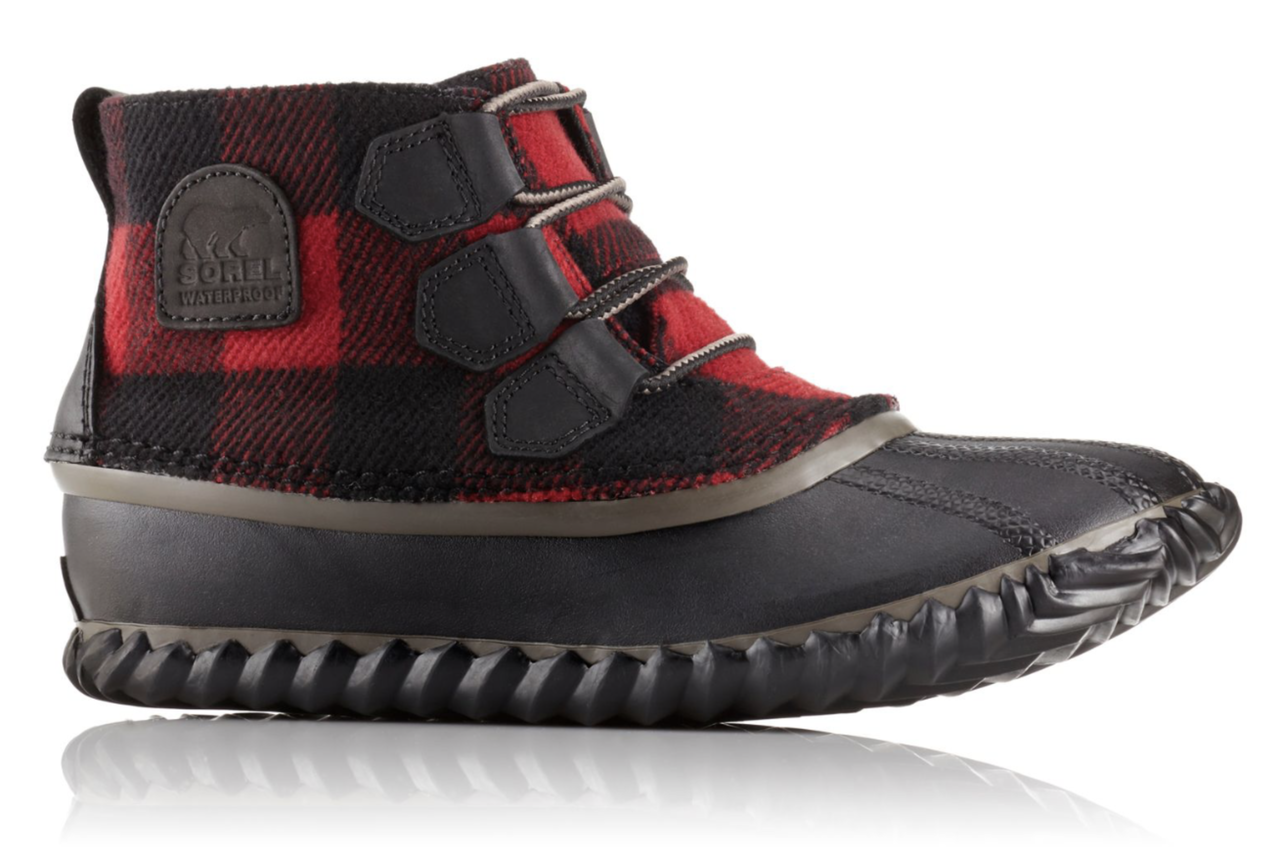 sorel plaid boots