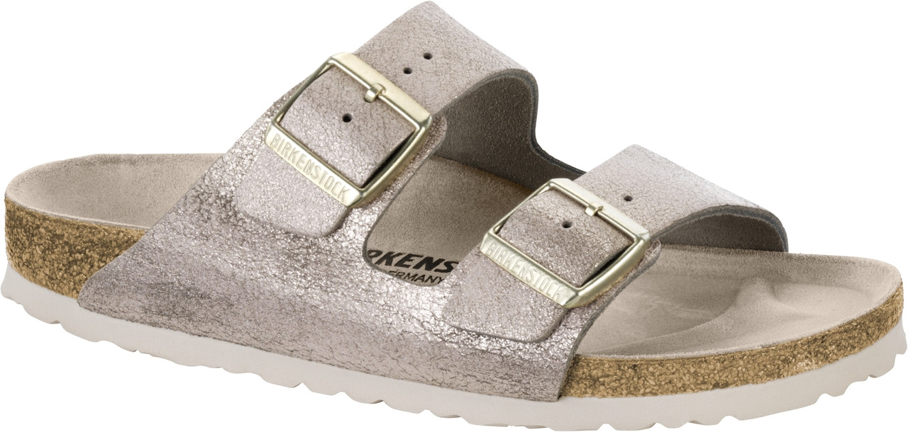 birkenstock arizona washed metallic antique copper