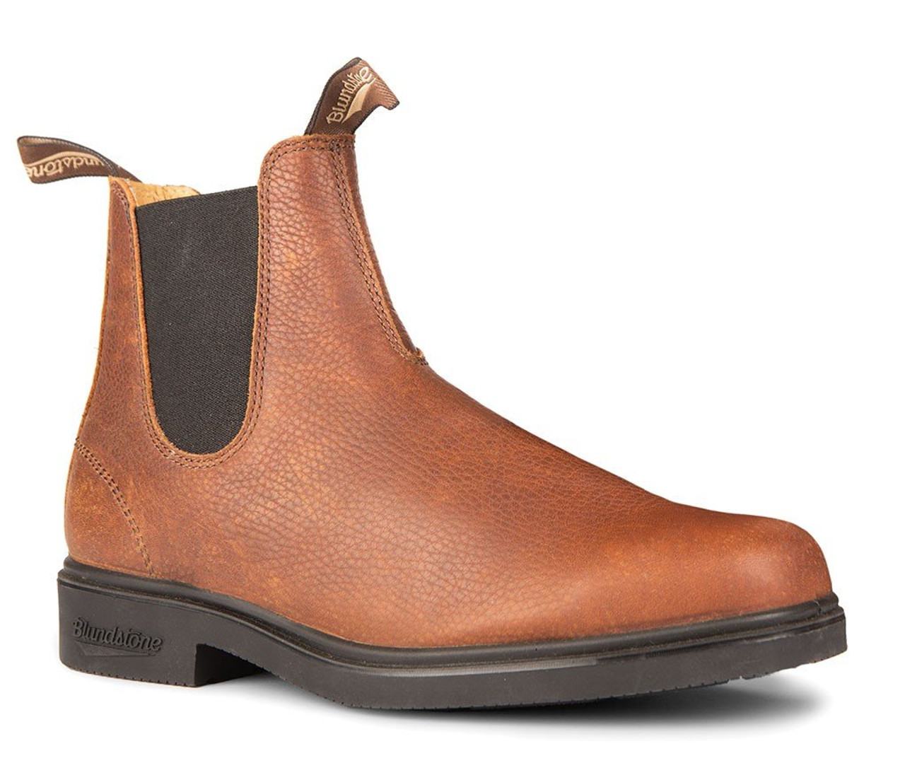 blundstone pebbled brown