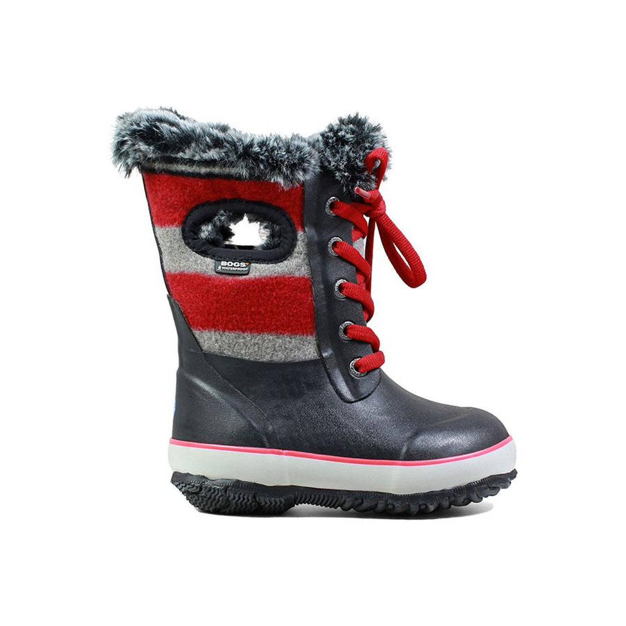 Kid's Bogs Arcata Lace Stripe Winter 