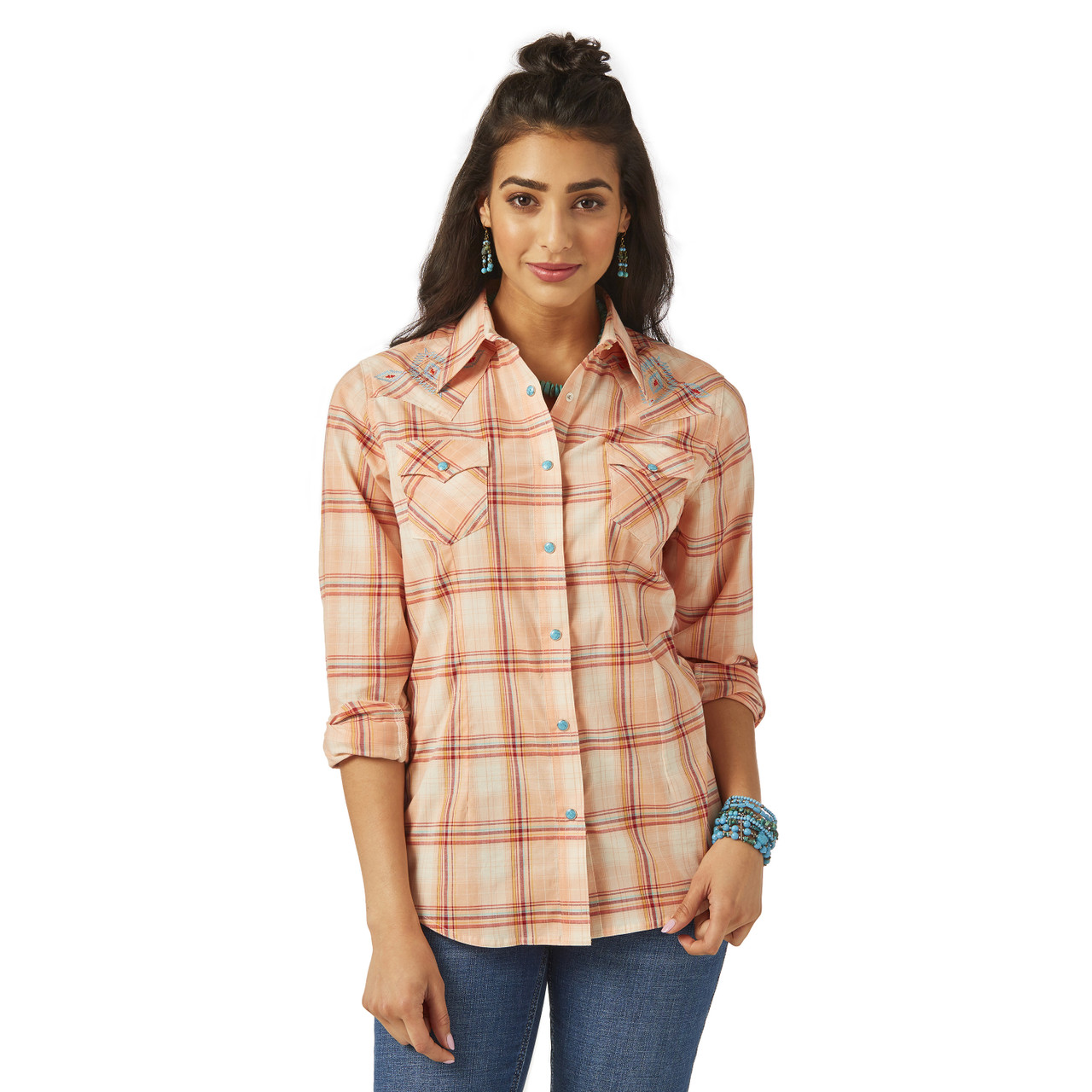 Peach flannel shirt Clearance