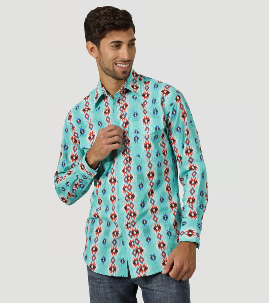 Turquoise Long Sleeve Shirt