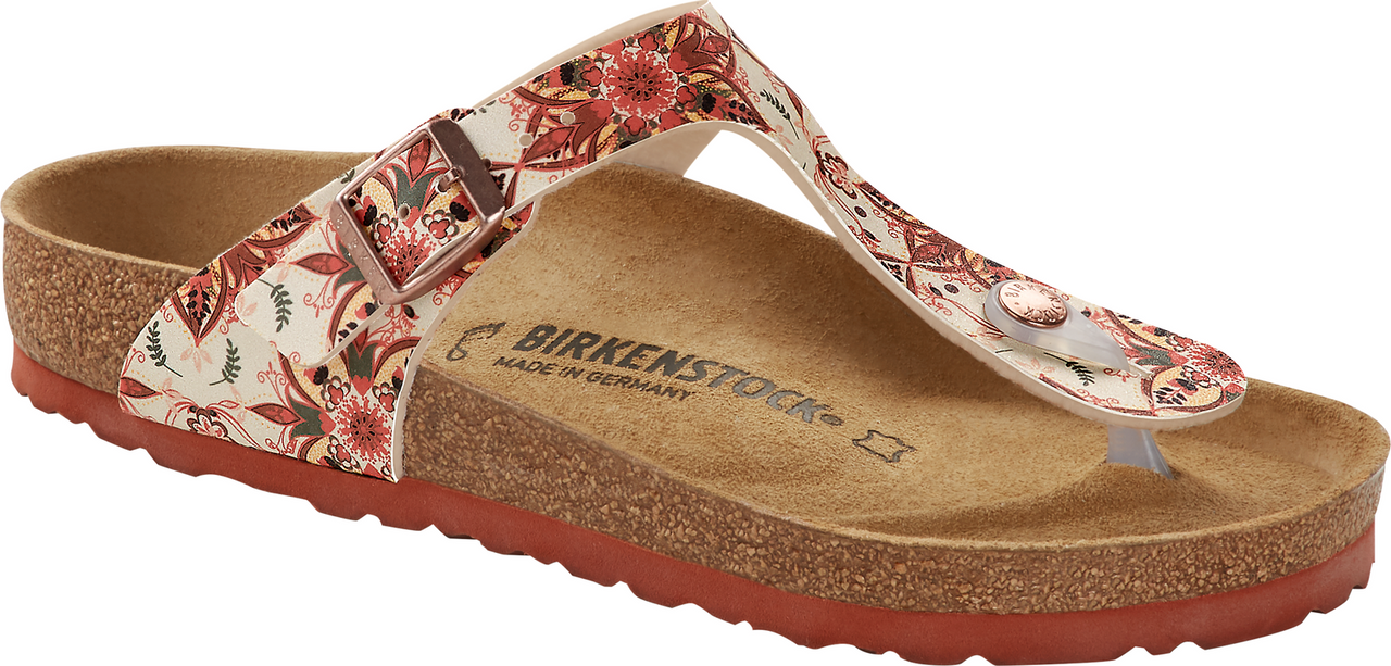 birkenstocks with flowers