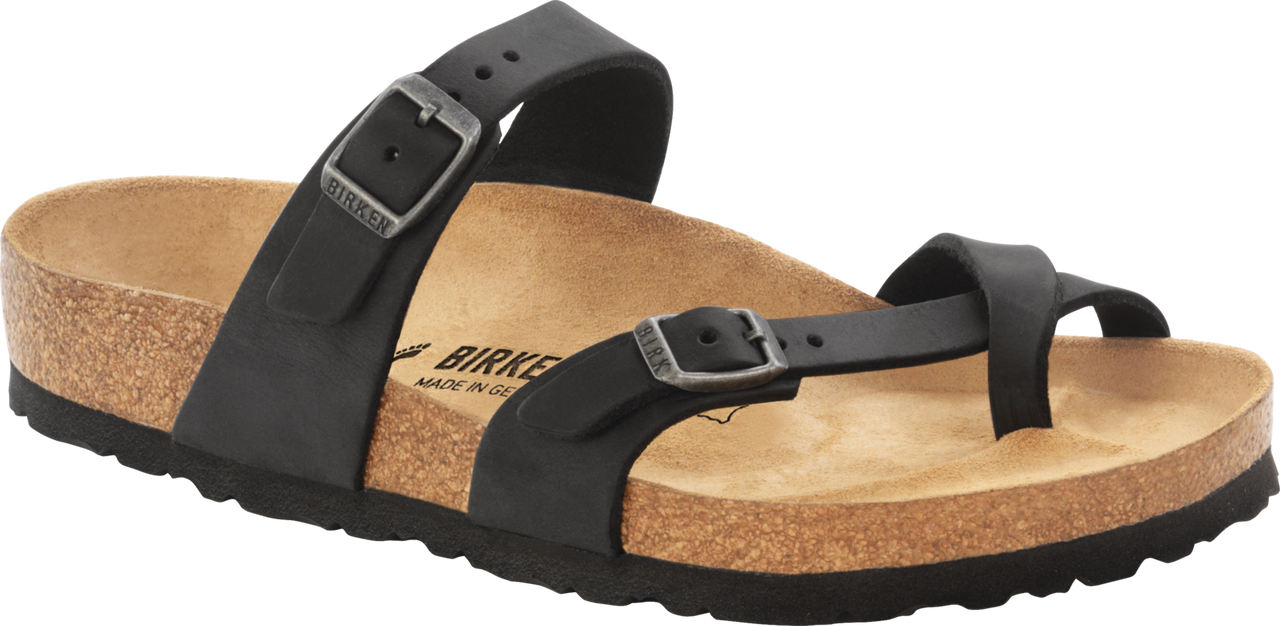 birkenstock mayari oiled leather black