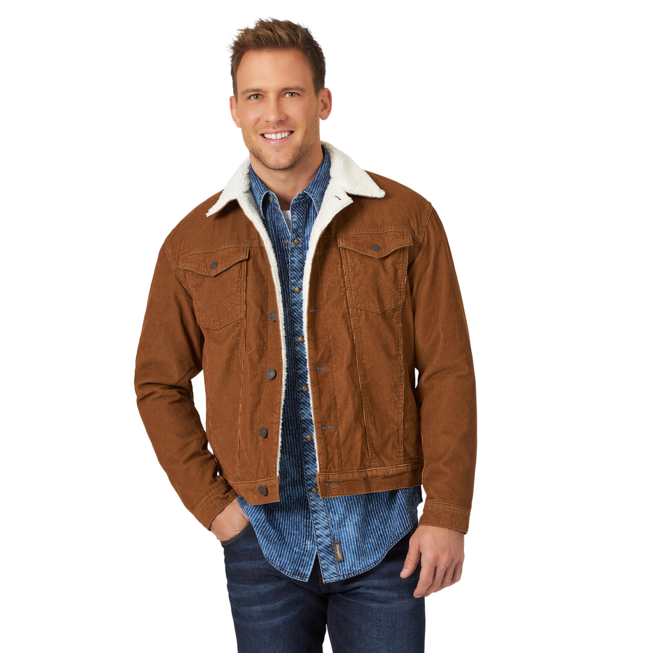 corduroy fleece lined jacket mens