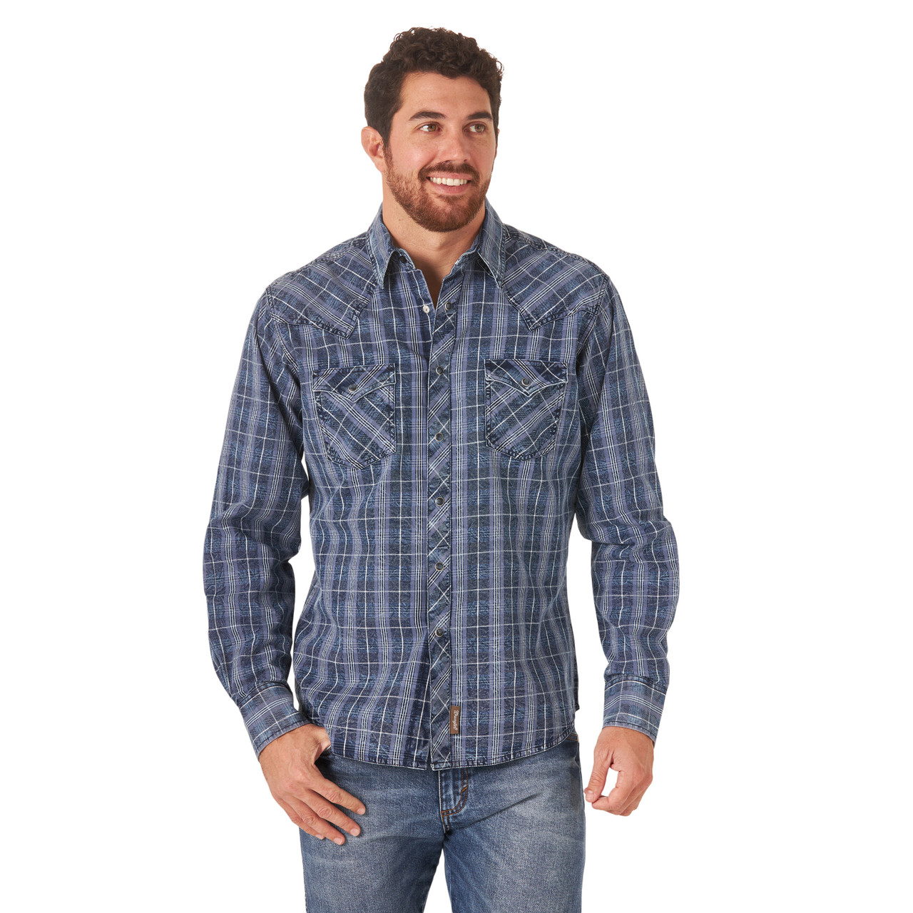 wrangler long sleeve shirts