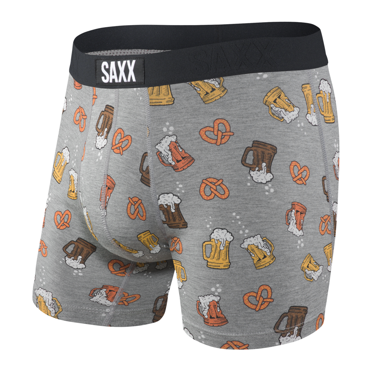 SAXX VIBE Boxer Brief Grey Beer Cheers - Herbert's Boots and Western Wear