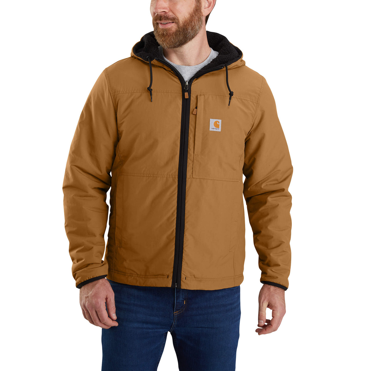 Men's Carhartt Rain Defender Relaxed Fleece Reversible Jacket - Herbert ...