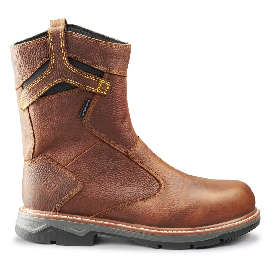 Men's Terra Patton Wellington Brown CSA Pull On Work Boot Herbert's