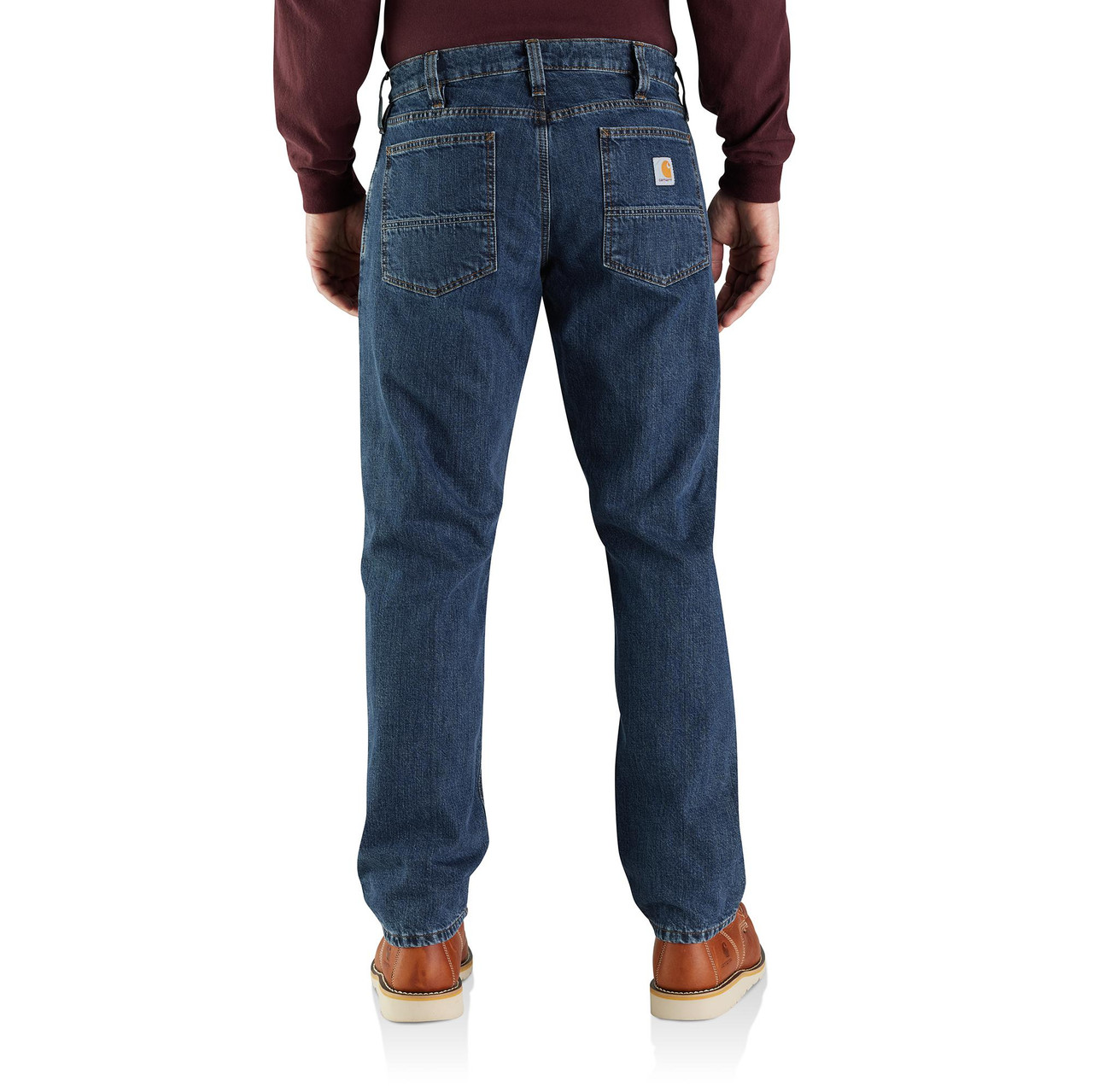 Men's Carhartt Relaxed Fit Flannel Lined Jeans - Herbert's Boots and ...