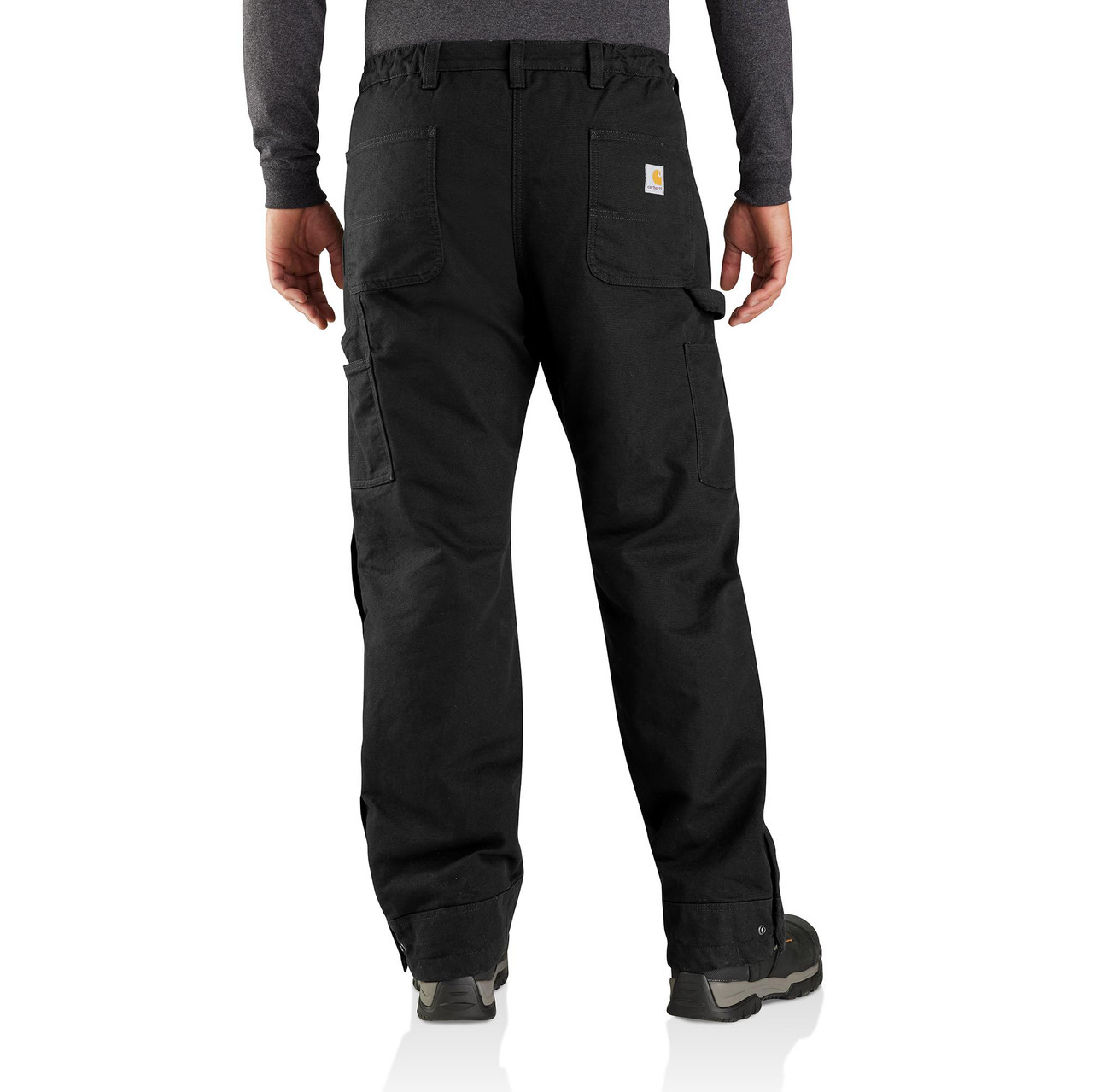 Men's Carhartt Loose Fit Washed Duck Insulated Work Pants Herbert's
