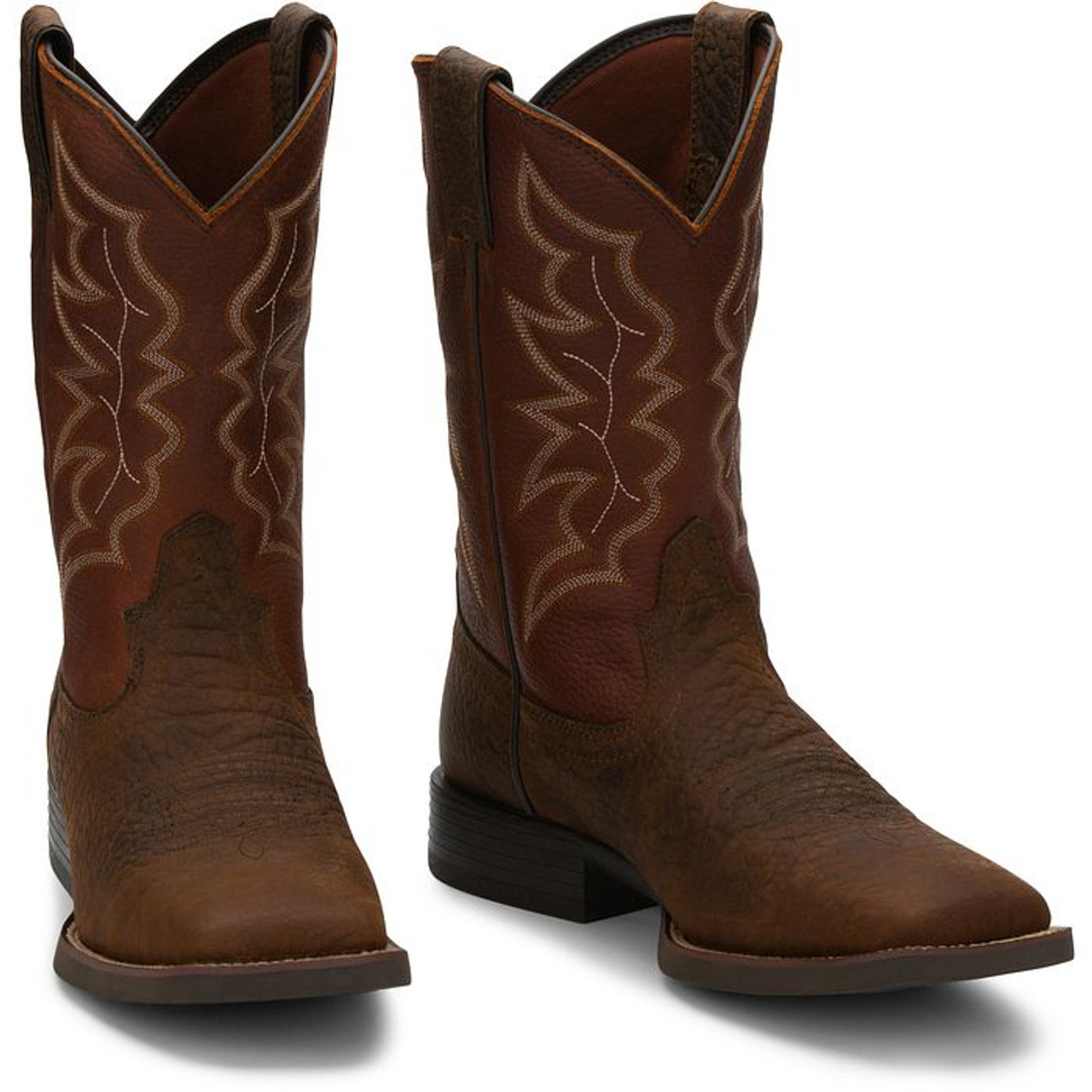 Justin cowgirl boots square on sale toe