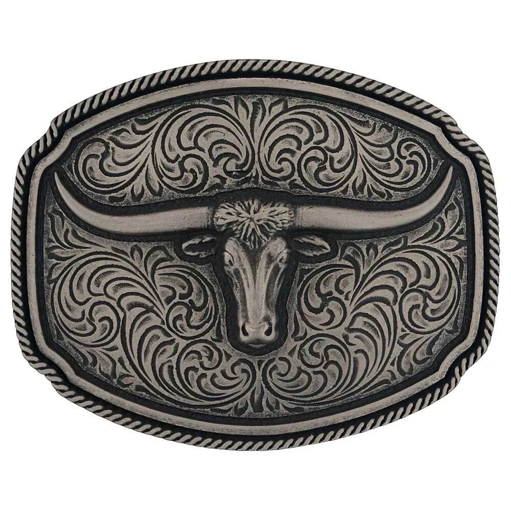 Montana Silversmith's Longhorn Soul Attitude Buckle - Herbert's Boots ...