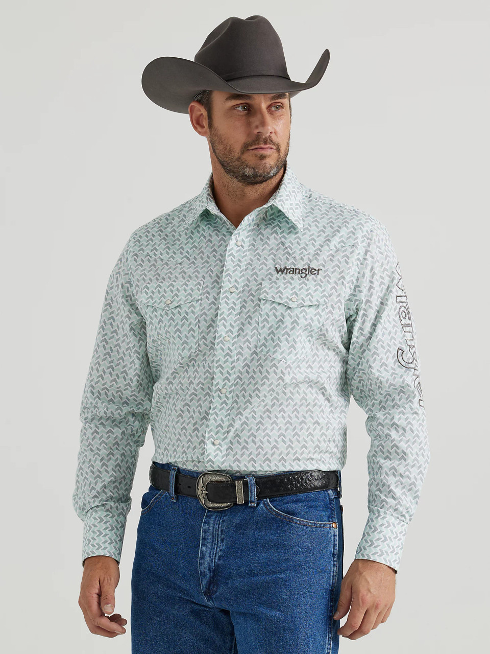 Wrangler Men's Sport Western Basic Two Pocket Lo in Pakistan