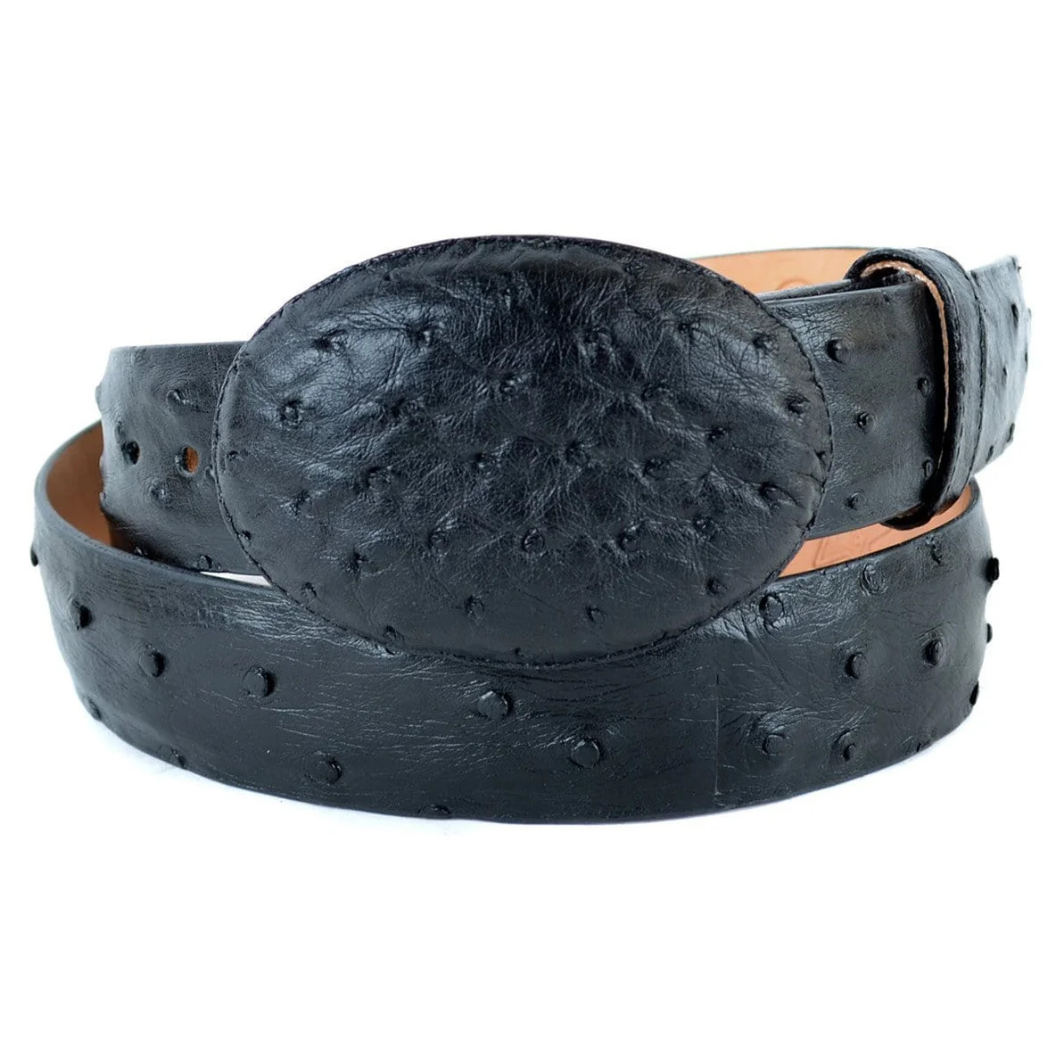 Los Altos Black Genuine Lizard Belt