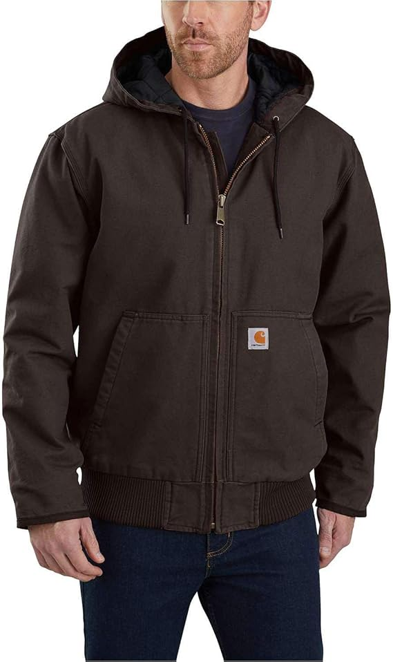 Carhartt Men's Insulated Active Jac Loose Fit Washed Duck 3