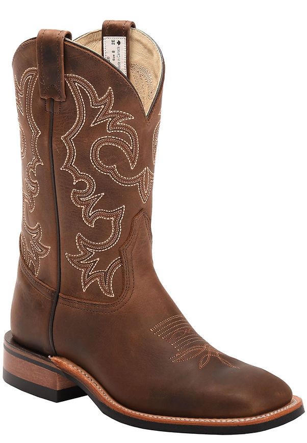 Men's Canada West 8568 Brahma Dark Brown Wide Square Toe Western Men's Canada West 8568 Brahma Dark Brown Wide Square Toe Western