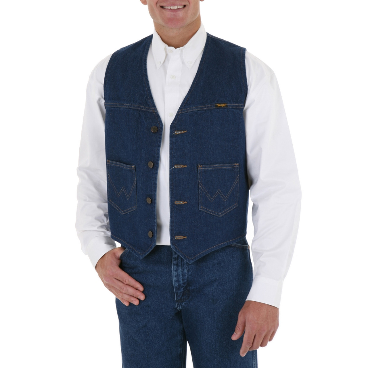 wrangler jean vest