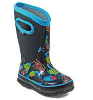 Kid's Bogs Classic Insulated Monsters Dark Blue Rated -34C
